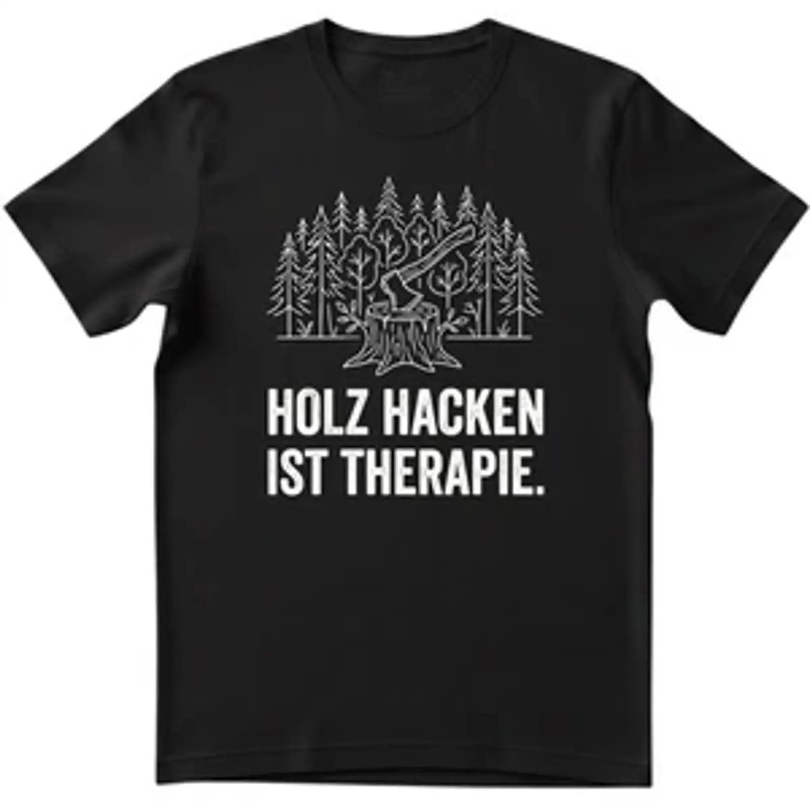 Woodworking Therapy - T-shirt pour hommes avec inscription «