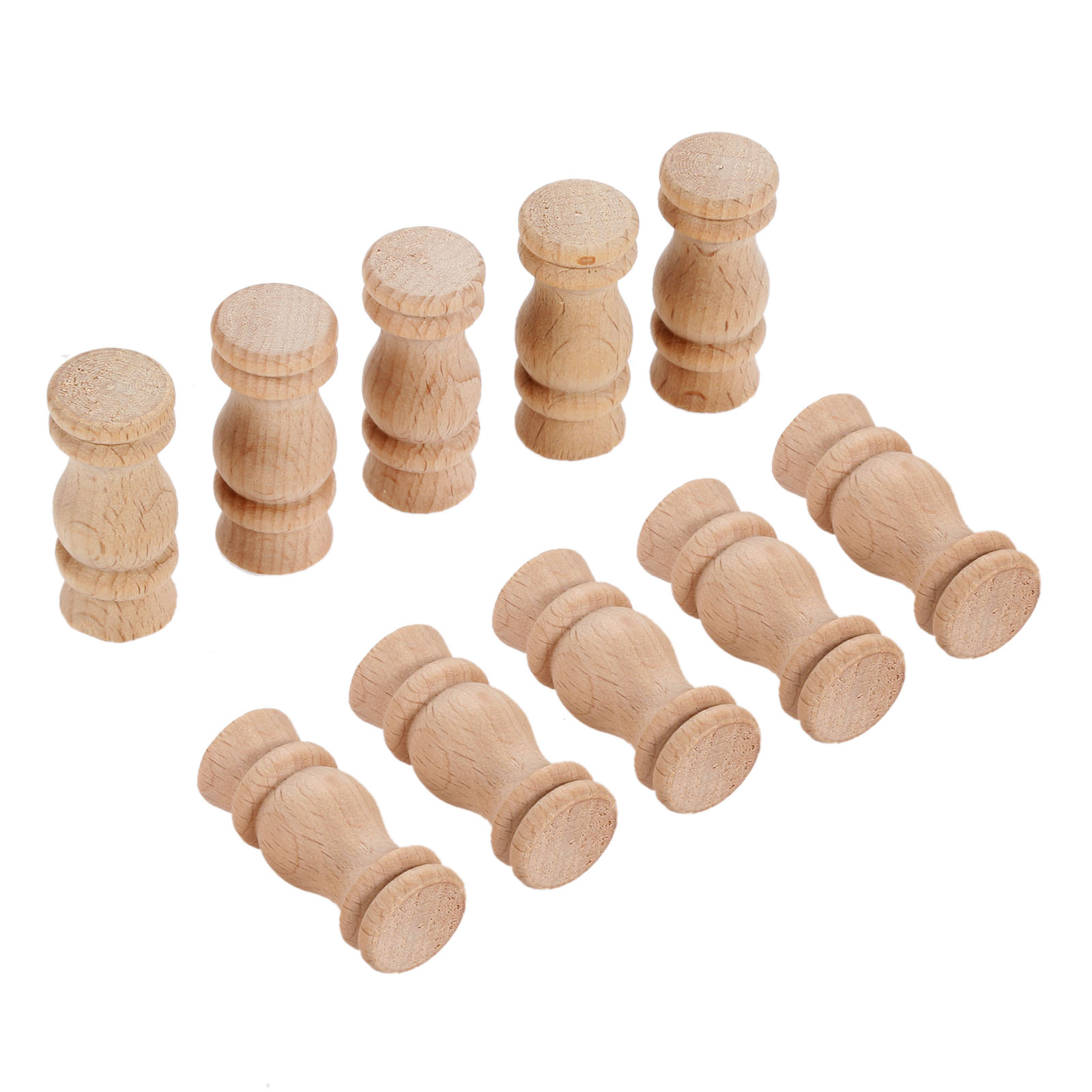 Woodworking Lathe - 10 pièces 4*1.7cm non peint bois