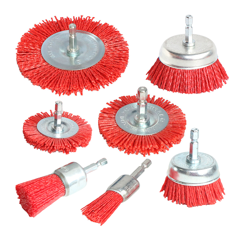 Woodworking Drills - Brosse à tasse en Nylon, brosse