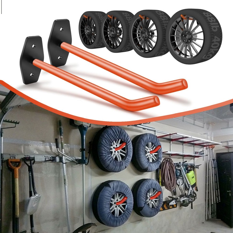 Woodworking Warehouse - Crochets muraux robustes pour pneus, supports