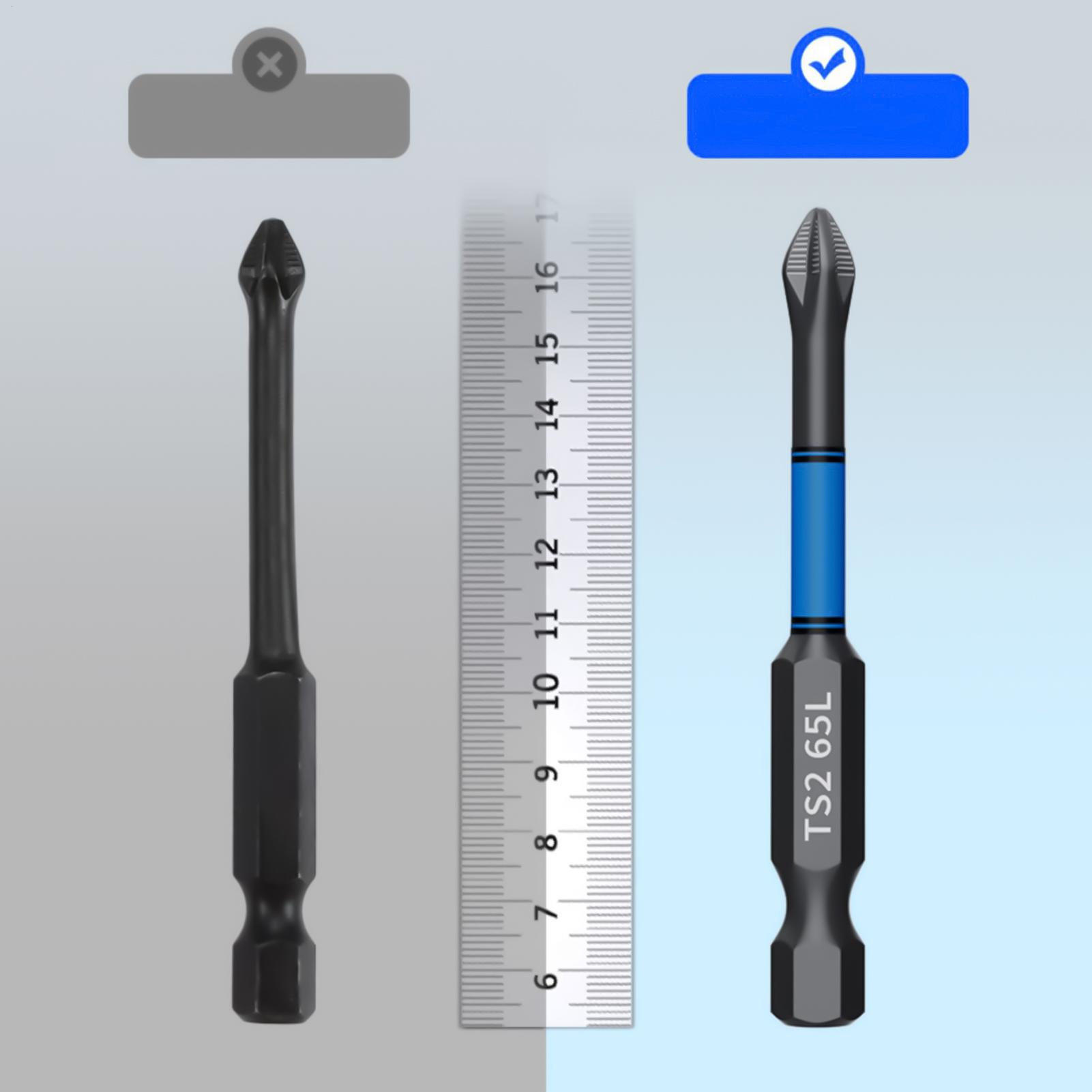 Woodworking Drills - Jeu de 6 embouts de tournevis
