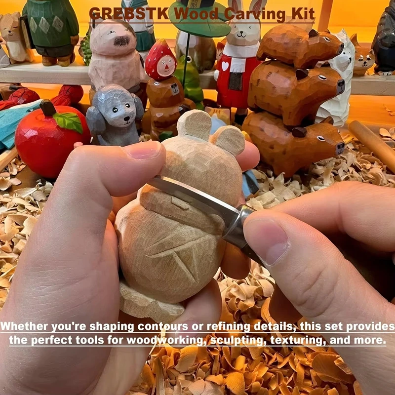 Woodworking Kits For Adults - Kit de sculpture sur bois, outils