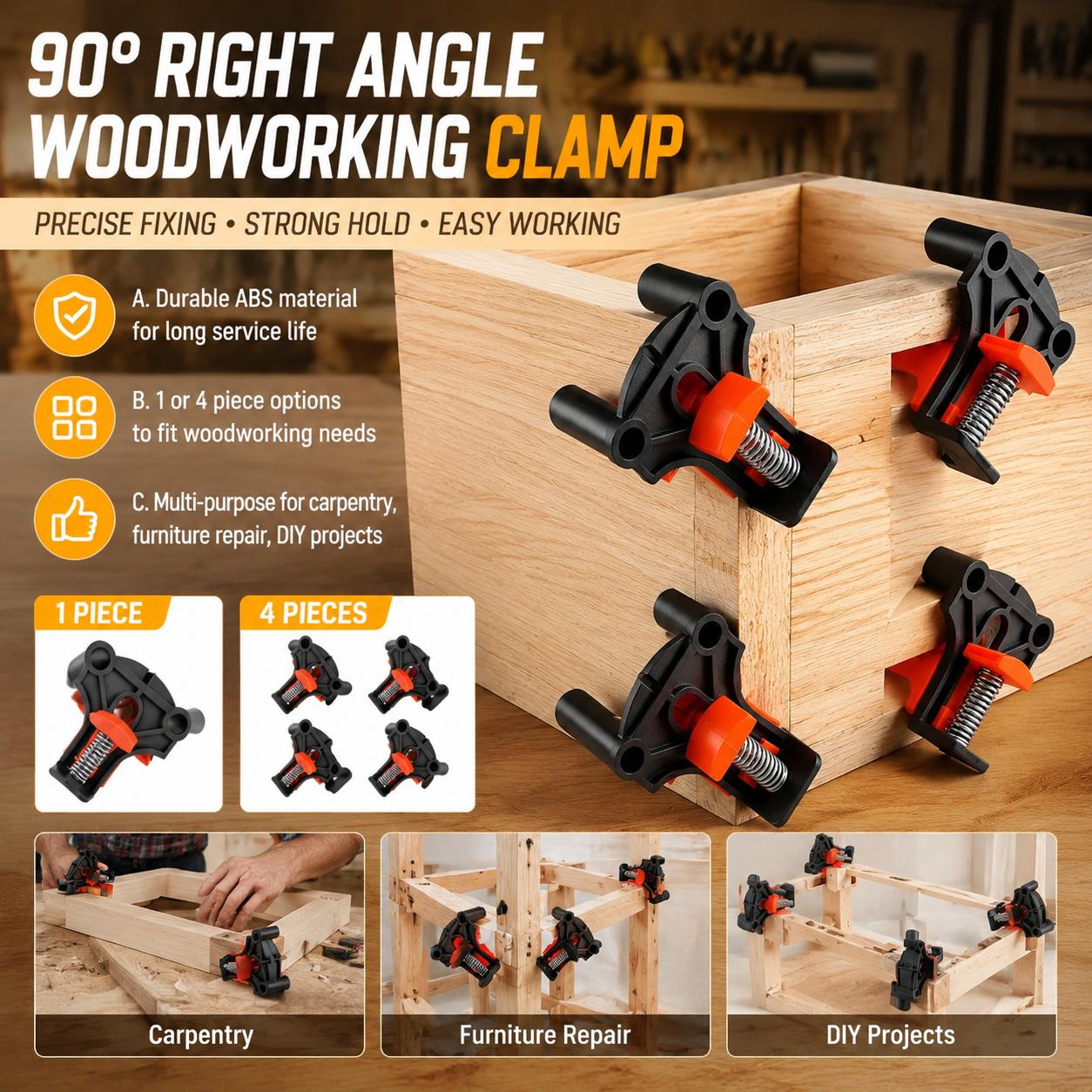 Kit de pinces d'angle à 90 deg - Woodworking Kits avis et prix