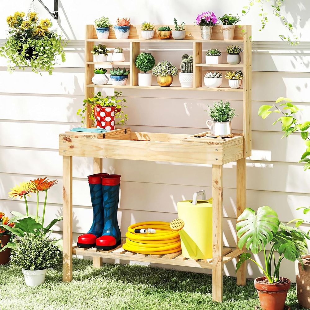 Table de jardinage, table de t - Workbench Woodworking avis et prix